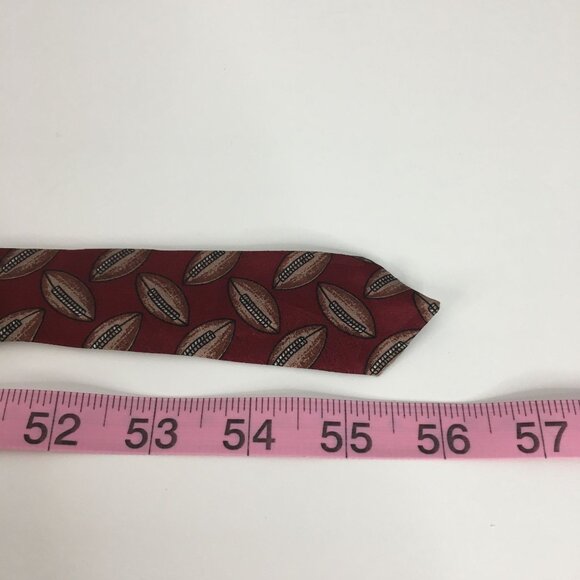 Tabasco Vintage Football Americana Heritage USA Silk Necktie Logo 56" Sporty - Picture 7 of 9